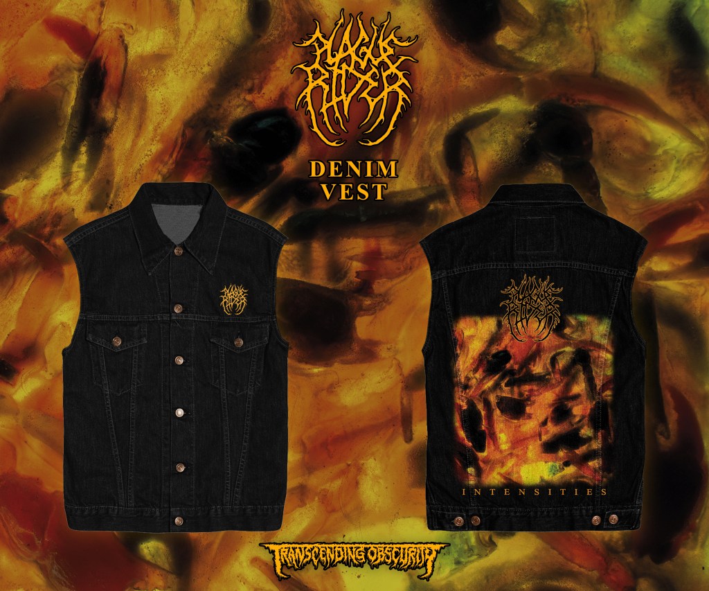 Plague Rider - Intensities Album Artwork Denim Vest - TRANSCENDING ...